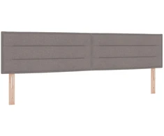 Otmana lova su matracsu ir LED Taupe 200 x 200 cm Audinys