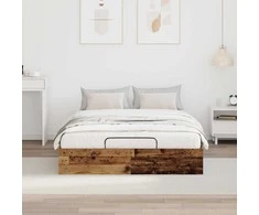 Lova Otomano lovos rėmas su saugykla Senas medis 203 x 120 x 25 cm