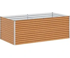 Paaukštinta sodo lova 195 x 100 x 68 cm Cinkuota plienas