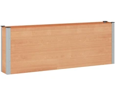 Paaukštinta sodo lova 2 pcs WPC ir aliuminis