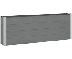 Paaukštinta sodo lova 2 pcs WPC ir aliuminis