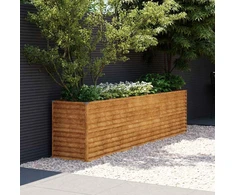 Aukštas sodo lovelis, 291x50x69cm, Corten plienas