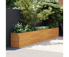 Aukštas sodo lovelis, 482x50x69cm, Corten plienas
