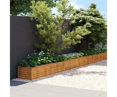 Aukštas sodo lovelis, 770x50x36cm, Corten plienas