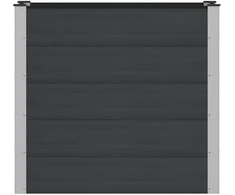 Paaukštinta sodo lova Juoda 100 x 50 x 91 cm aliuminis