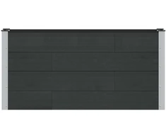 Paaukštinta sodo lova Juoda 150 x 30 x 72 cm aliuminis
