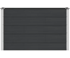 Paaukštinta sodo lova Juoda 150 x 50 x 91 cm aliuminis
