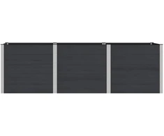 Paaukštinta sodo lova Juoda 300 x 100 x 91 cm aliuminis