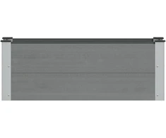 Paaukštinta sodo lova Pilka 100 x 30 36 cm aliuminis