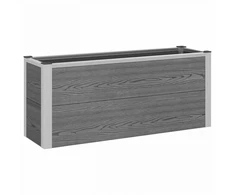 Paaukštinta sodo lova Pilka 100 x 30 x 22 cm WPC ir aliuminis