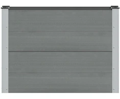 Paaukštinta sodo lova Pilka 100 x 30 x 72 cm aliuminis