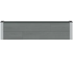 Paaukštinta sodo lova Pilka 150 x 30 x 36 cm aliuminis