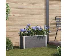Paaukštinta sodo lova Pilka 75 x 30 x 22 cm WPC ir aliuminis