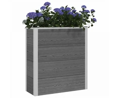 Paaukštinta sodo lova Pilka 75 x 30 x 22 cm WPC ir aliuminis
