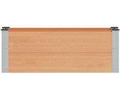 Paaukštinta sodo lova Ruda 100 x 30 x 36 cm aliuminis
