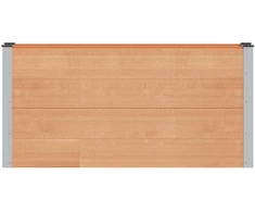 Paaukštinta sodo lova Ruda 150 x 30 x 72 cm aliuminis