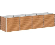 Paaukštinta sodo lova Šviesiai rudas 320 x 80 x 77 cm
