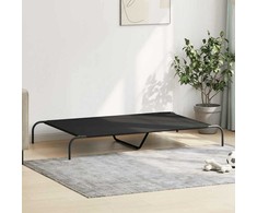 paaukštinta šunų lova juoda 150x90x20 cm Oksfordo audinys