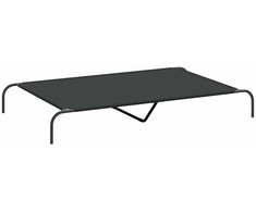 paaukštinta šunų lova juoda 150x90x20 cm Oksfordo audinys