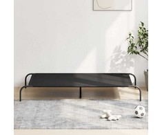 paaukštinta šunų lova juoda 150x90x20 cm Oksfordo audinys