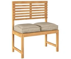 Pagalvėlė 2 pcs Taupe 40 x 40 x 8 cm Oksfordo audinys