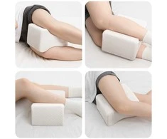 Knee Pillow Baltas Atminties putplastis ir poliesteris