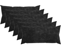 Pagalvėlė 6 vnt. HEERLEN Antracito 40 x 80 cm Čiužinio audinys