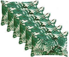Pagalvėlė 6 vnt. HOUTEN Lapų raštas 30 x 50 cm Poliesteris