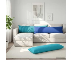 Pagalvėlė HEERLEN Šviesiai mėlyna 40 x 145 cm Poliesteris