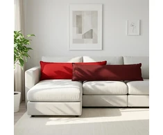 Pagalvėlė HOUTEN Vyno raudona 40 x 145 cm Dirbtinis linelis