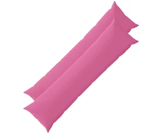 Pagalvėlė 2 vnt. HEERLEN Rožinė 40 x 145 cm Poliesteris