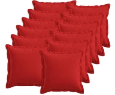 Pagalvėlė su pagalve HOUTEN 12 vnt. Raudona Dirbtinis linelis