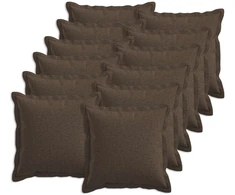 Pagalvėlė su pagalve HOUTEN 12 vnt. Taupe Dirbtinis linelis