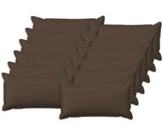 Pagalvėlė su pagalve HOUTEN 12 vnt. Taupe Dirbtinis linelis