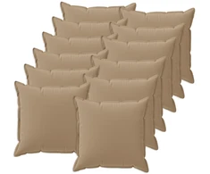 Pagalvėlė su pagalve HOUTEN 12 vnt. Taupe Poliesteris