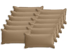 Pagalvėlė su pagalve HOUTEN 12 vnt. Taupe Poliesteris