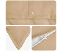 Pagalvėlė su pagalve HOUTEN 2 vnt. Kreminė Dirbtinis linelis