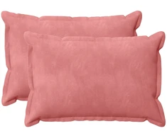 Pagalvėlė su pagalve HOUTEN 2 vnt. Rožinė Aksomas