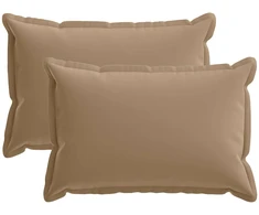 Pagalvėlė su pagalve HOUTEN 2 vnt. Taupe Poliesteris