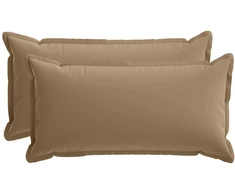 Pagalvėlė su pagalve HOUTEN 2 vnt. Taupe Poliesteris
