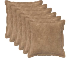 Pagalvėlė su pagalve HOUTEN 6 vnt. Taupe Mikropluošto flisas