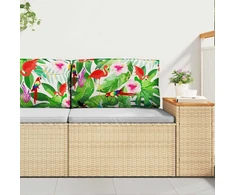 Pagalvėlė Gėlių Įvairiaspalvis 80 x 40 x 12 cm Oksfordo audinys