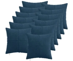 Pagalvėlės užvalkalas 12 pcs ALMELO Jūrinė mėlyna 45 x 45 cm