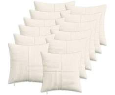 Pagalvėlės užvalkalas 12 pcs ALMELO Kreminė 40 x 40 cm