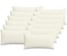 Pagalvėlės užvalkalas 12 pcs ALMELO Kreminė 40 x 80 cm