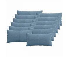 Pagalvėlės užvalkalas 12 pcs ALMELO Mėlyna 40 x 80 cm mančester