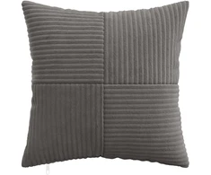 Pagalvėlės užvalkalas 12 pcs ALMELO Tamsiai pilka 40 x 40 cm