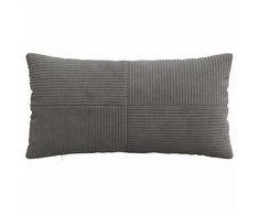 Pagalvėlės užvalkalas 12 pcs ALMELO Tamsiai pilka 40 x 80 cm