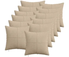 Pagalvėlės užvalkalas 12 pcs ALMELO Taupe 50 x 50 cm mančester