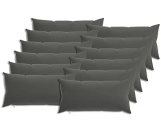 Pagalvėlės užvalkalas 12 pcs HEERLEN Antracito 40 x 80 cm